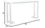 Benji Glam Clear Acrylic Glass Console Table