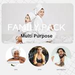 24-Piece Cotton Bath Towel Set in Cool Grey