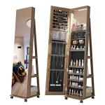 360° Rotating Jewelry Armoire with Full Length Mirror