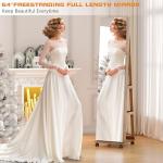 360° Rotating Jewelry Armoire with Full Length Mirror