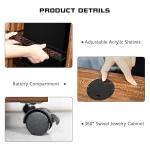 360° Rotating Jewelry Armoire with Full Length Mirror