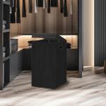 Black Foldable Laundry Hamper with Lid