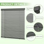 Custom Fruit Green Cordless Mini Blinds, 59" x 48