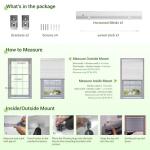 Custom Fruit Green Cordless Mini Blinds, 59" x 48