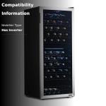 98-Bottle Dual Zone Stainless Steel Wine Fridge