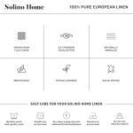 Set of 4 Black and Natural Linen Placemats