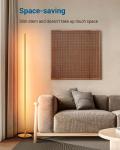 Set of 2 Gold Minimalist LED Floor Lamps