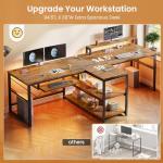 SEDETA 94.5" Dual Home Office Desk with Storage
