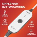 Champagne Lattice Heated Sherpa Throw Blanket