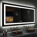 RGB LED Bathroom Mirror with Dimmable Light