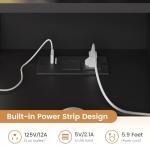 Tiptiper Rustic Vanity with Lights and Storage