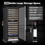 Tylza 24" Dual Zone Wine Cooler with Compressor