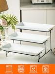 3-Tier Serving Stand with Porcelain Platters