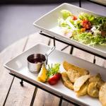 3-Tier Serving Stand with Porcelain Platters