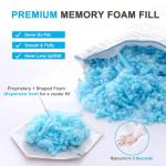 King Size Shredded Memory Foam Pillows Set 2