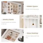 AOGLLATI Lighted Makeup Vanity with Charging Station