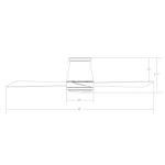 WAC Smart Fans Hug 44in Ceiling Fan with Light