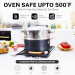 20-Piece Nonstick Cookware Set with Cool Handles