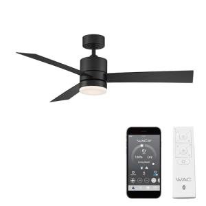 WAC Smart Fans San Francisco 52in Matte Black Ceiling Fan