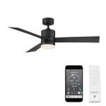 WAC Smart Fans San Francisco 52in Matte Black Ceiling Fan