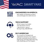 WAC Smart Fans San Francisco 52in Matte Black Ceiling Fan