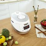 White Induction Heating Pressure Rice Cooker 6-Cup
