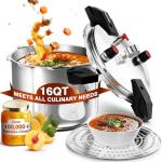16 Quart Aluminum Pressure Cooker by Wantjoin