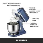 7 Quart Professional Stand Mixer with Stainless Steel Bowl