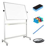 Portable Double-Sided Rolling Whiteboard with Stand