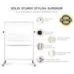 Portable Double-Sided Rolling Whiteboard with Stand