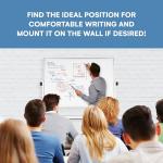 Portable Double-Sided Rolling Whiteboard with Stand