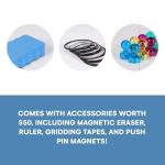 Portable Double-Sided Rolling Whiteboard with Stand