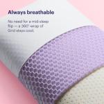 Purple Harmony Hex Grid Pillow (Standard Size)