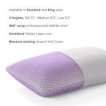 Purple Harmony Hex Grid Pillow (Standard Size)