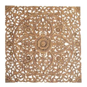 Hand-Painted Balinese King Size Bed Headboard