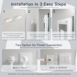 Large Backlit LED Bathroom Mirror with Anti-Fog