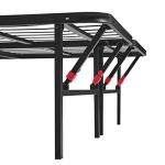 Full Size Foldable Metal Bed Frame with Storage