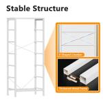 White Tall Dresser with 6 Fabric Drawers