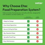 One-Handed Adaptive Cutting Board with Non-Slip Base