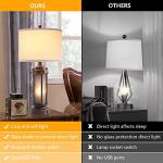 Farmhouse Lamps Set with USB Charging Ports