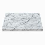 White Marble Pastry Board 16x20 Inch with Rubber Feet