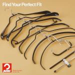 Mawa Euro Series Non-Slip Steel Clothes Hangers, Set of 130