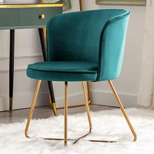 Mid-Century Velvet Accent Chair for Home Office