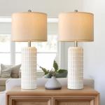 Set of 2 Modern 27.5'' Ceramic Table Lamps