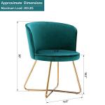 Mid-Century Velvet Accent Chair for Home Office