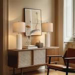 Set of 2 Modern 27.5'' Ceramic Table Lamps