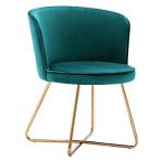 Mid-Century Velvet Accent Chair for Home Office