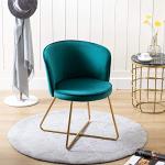 Mid-Century Velvet Accent Chair for Home Office