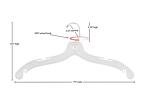 Extra-Large Plastic Shirt/Dress Hangers with Hooks