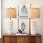Set of 2 Modern 27.5'' Ceramic Table Lamps